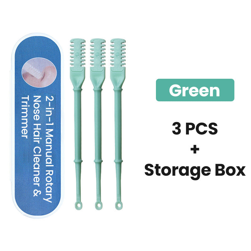 Special Gift - 2-in-1 Manual Rotary Nose Hair Cleaner & Trimmer