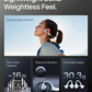 High Quality Headphones - Open Ear Earphones with Bone Conduction Tech, Sweat-Resistant Sports Headset for Workouts, Deep Bass Audio & Smart Mic