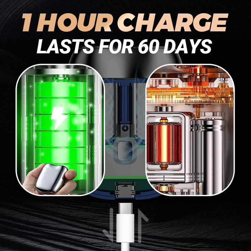 🎁Hot Sale🔋 Mini double-ended shaver! 0.1mm Knife Mesh 7500 rpm motor