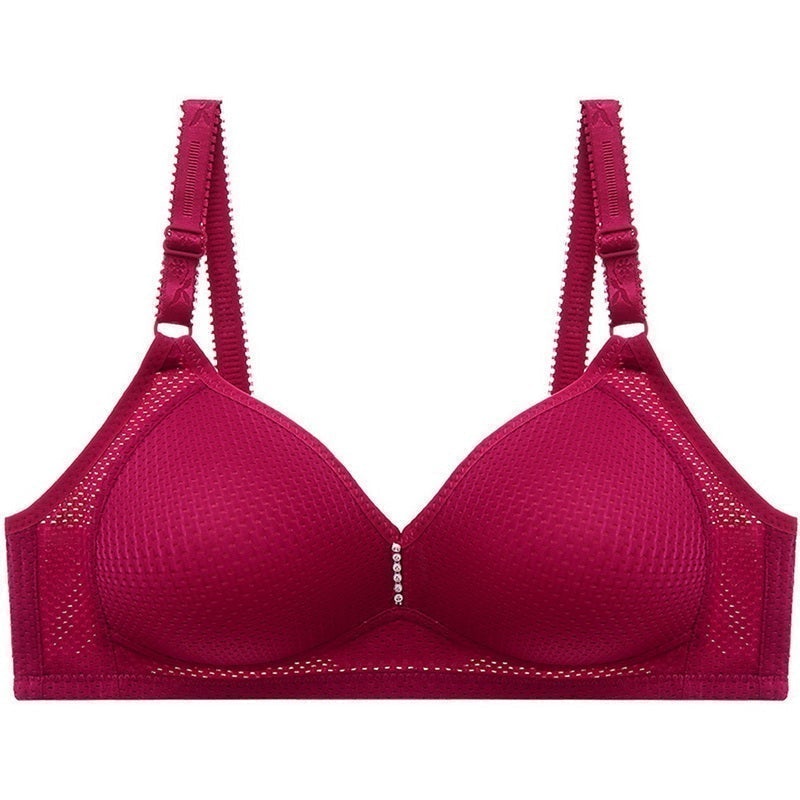 🎉 LIMITED TIME 50% OFF! 💕 Plus Size Comfortable Wireless Bra – Seamless Nylon-Spandex, Anti-Sag & Breathable 👙