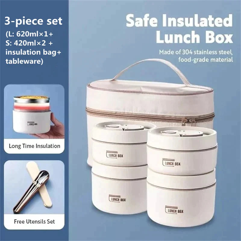 🔥Portable Insulated Lunch Container Set