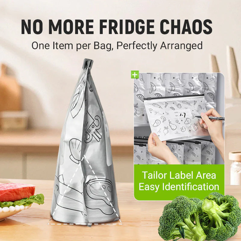 🔥Global bestseller🍗 Limited time offer! Buy 3 get 2 free🥦Reusable Aluminum Foil Sealable Storage Bags