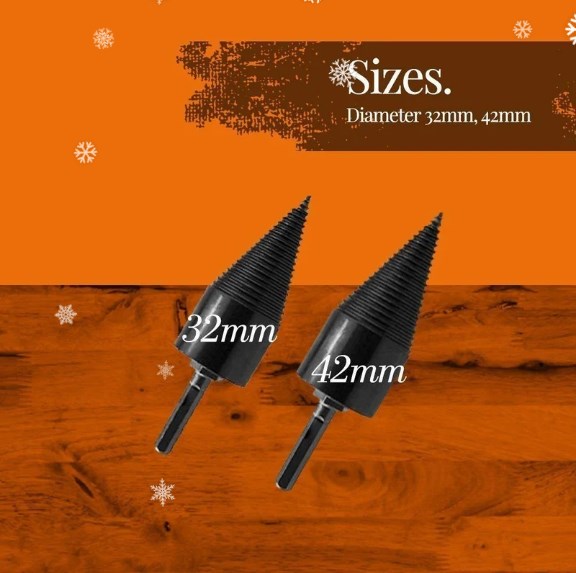 ✨【Hex Shank Firewood Drill Bit - Time-Saving Wood Splitting Essential】✨