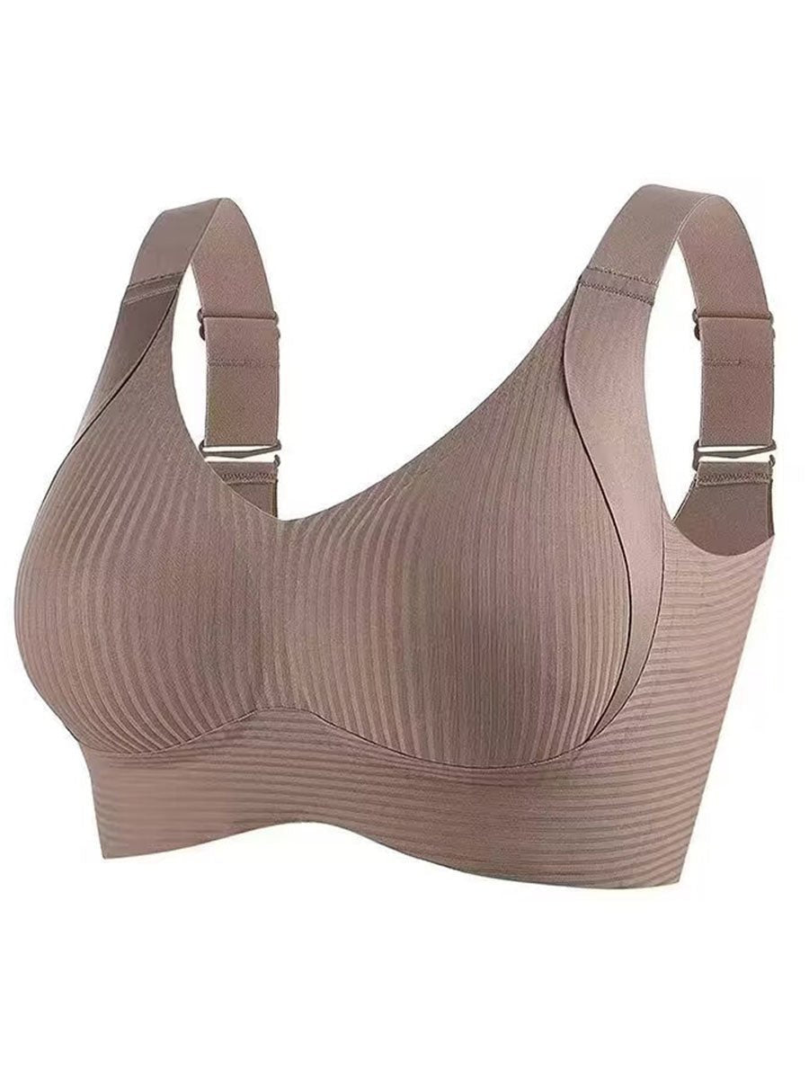 🎁2026 HOT SALE 50% Off💕Subtle Striped Seamless Bra with W-Support – Comfort & Style!