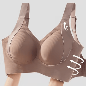 🎁2026 HOT SALE 50% Off💕Subtle Striped Seamless Bra with W-Support – Comfort & Style!