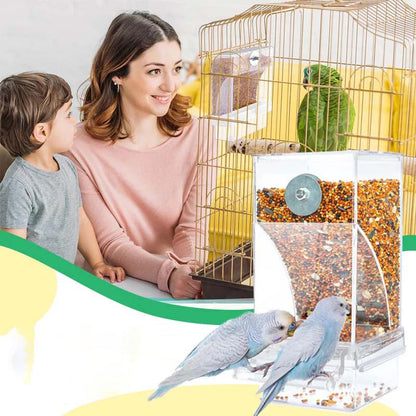 🎁Hot Sale 40% OFF⏳Automatic Anti-Spill Transparent Bird Feeder