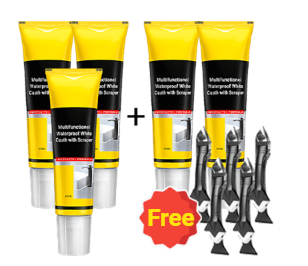 ✨Buy 2 Get 1 Free✨Multifunctional Waterproof White Caulk with Scraper