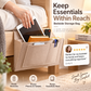 🛏️Bedside Hanging Storage Bag‑Multi‑Pocket Bed Caddy Organizer, Felt Hanging Pouch for Dorm Bunk Bed Hold Tablet Book Phone Stationery