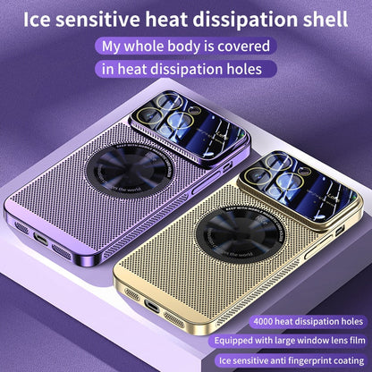 🎁Hot Sale 40% OFF⏳Electroplating Heat Dissipation Magnetic Large Window Phone Case