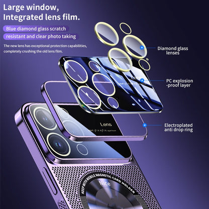 🎁Hot Sale 40% OFF⏳Electroplating Heat Dissipation Magnetic Large Window Phone Case
