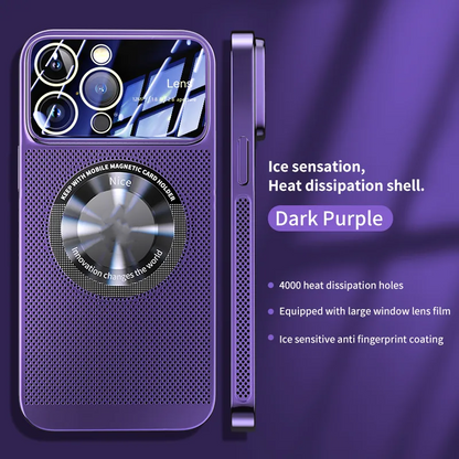 🎁Hot Sale 40% OFF⏳Electroplating Heat Dissipation Magnetic Large Window Phone Case