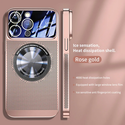 🎁Hot Sale 40% OFF⏳Electroplating Heat Dissipation Magnetic Large Window Phone Case