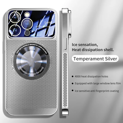 🎁Hot Sale 40% OFF⏳Electroplating Heat Dissipation Magnetic Large Window Phone Case