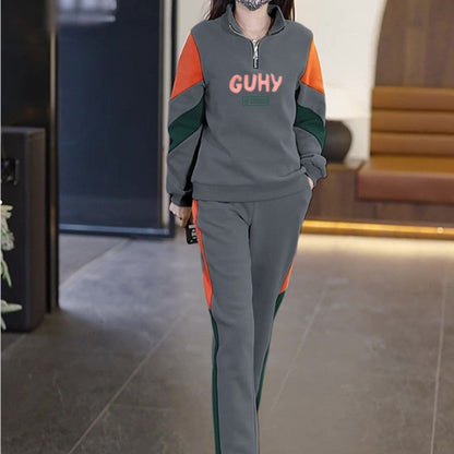 🎁Hot Sale 40% OFF⏳Women's 2 Piece Long Sleeve Sweatsuits Sets - Half Zip Sweatshirts & Sweatpants