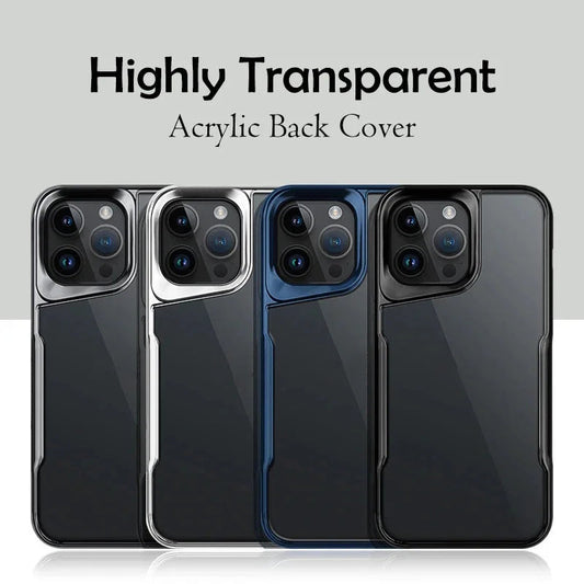🎁Hot Sale 40% OFF⏳Luxury Acrylic Transparent Electroplated Soft Frame Case