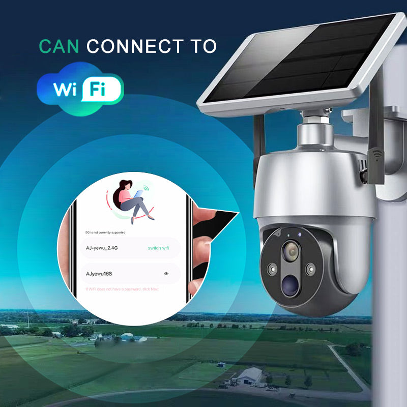 🎁Limited time 40% OFF⏳360-degree Solar Surveillance Camera with Full Color Night Vision