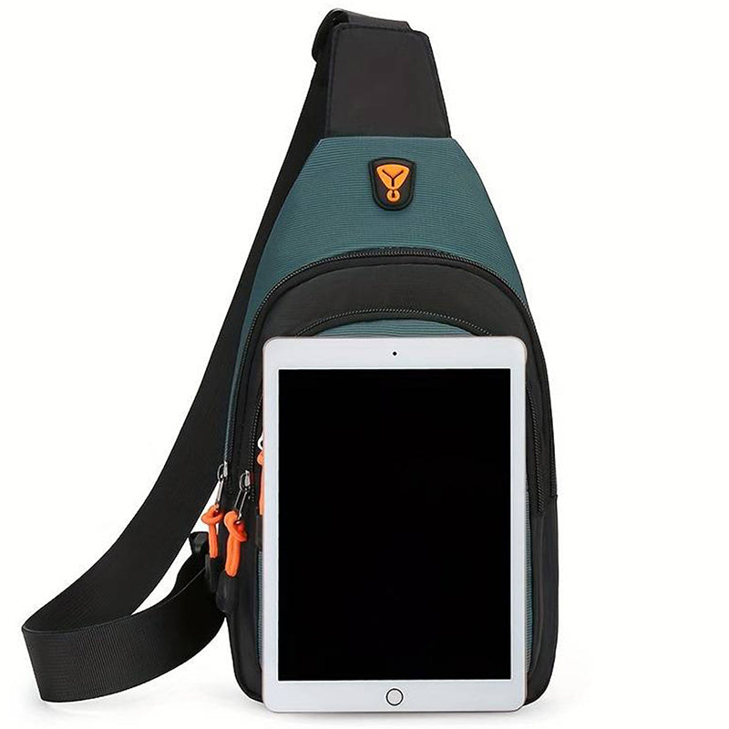 🎒 BUY 3 GET 4! ✨ Men's Waterproof Nylon Crossbody Bag - Multi-Compartment Organization with Adjustable Strap for Travel & Everyday Use 🌧️💼