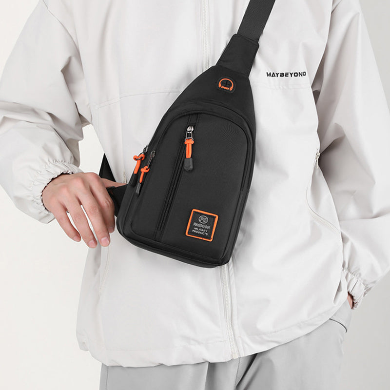 🎒 BUY 3 GET 4! ✨ Men's Waterproof Nylon Crossbody Bag - Multi-Compartment Organization with Adjustable Strap for Travel & Everyday Use 🌧️💼
