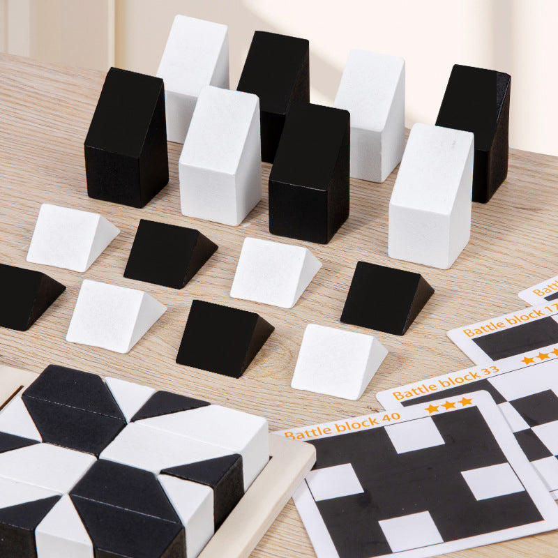 🔥Creative Black & White Block Puzzles Set for Kids