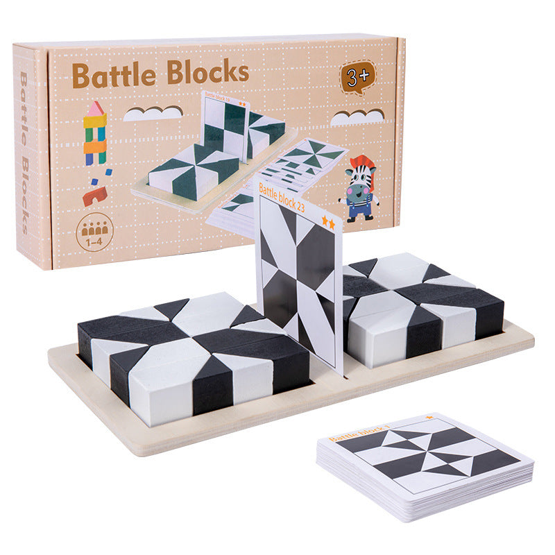 🔥Creative Black & White Block Puzzles Set for Kids
