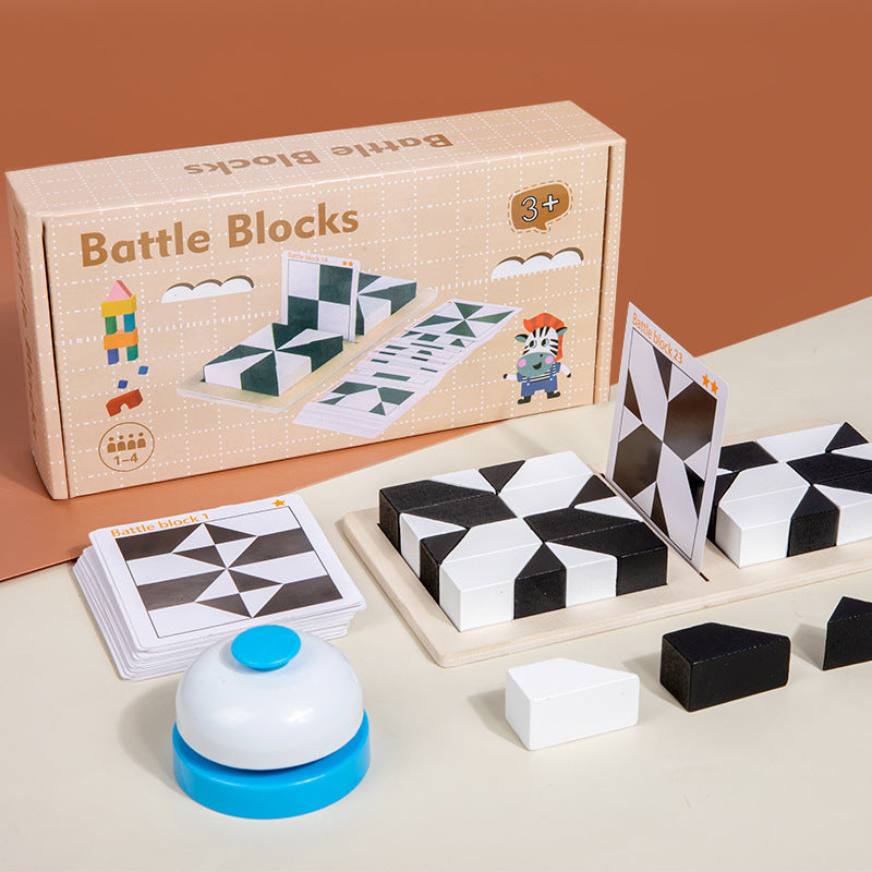 🔥Creative Black & White Block Puzzles Set for Kids