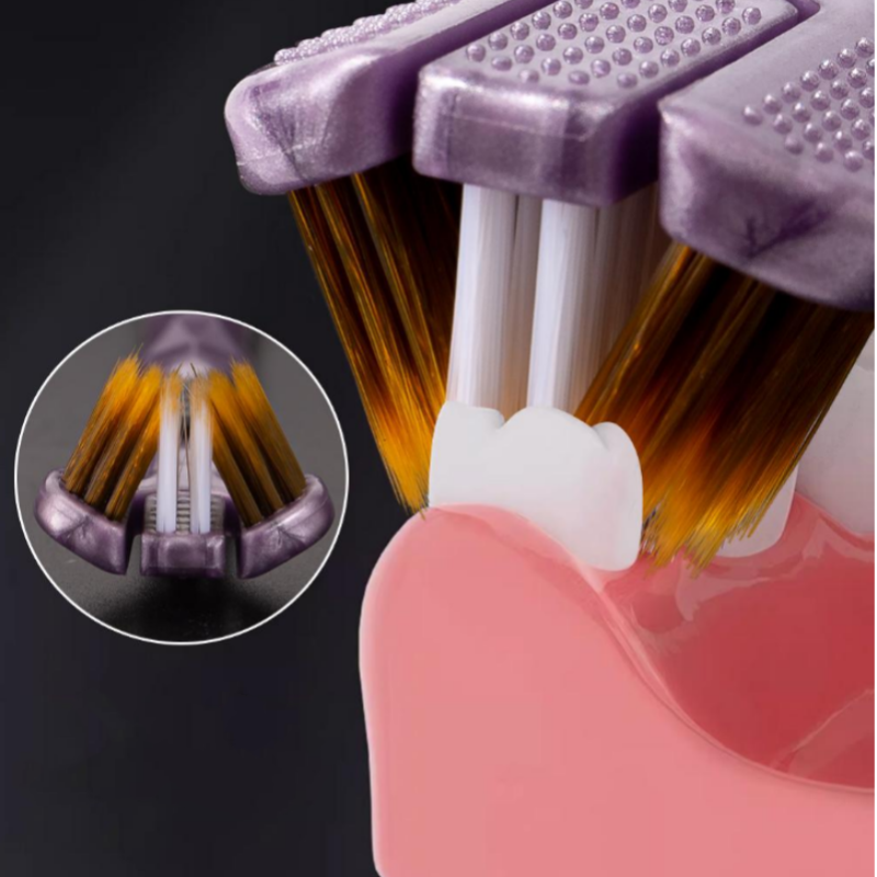 HOT SALE🦷Three-headed multi-angle cleaning toothbrush