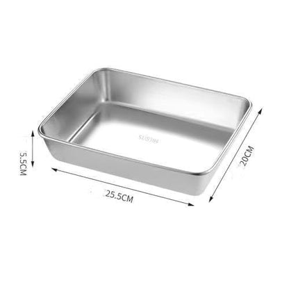 🔥2024-Hot Sale🎁49% OFF-Stainless Steel Square Plate（With Lid）