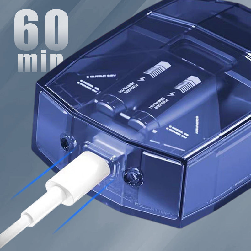 ✨2025 New Design🔥Transparent and Silent Mini Electric Shaver