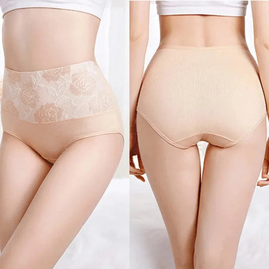 Cotton High Waist Abdominal Slimming Hygroscopic Antibacterial Underwear