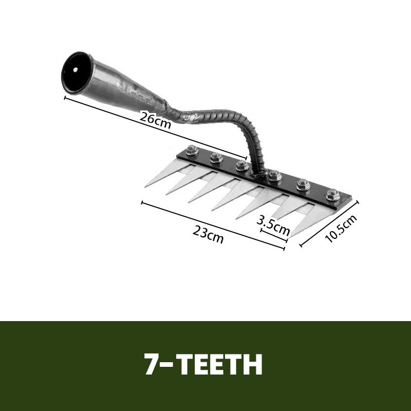 🌿 50% OFF NOW! 🧤 5/6/7/8 Weed Rakes with Carbon Steel Garden Tines – Durable, Ergonomic Grip & Efficient Weeding 🌱