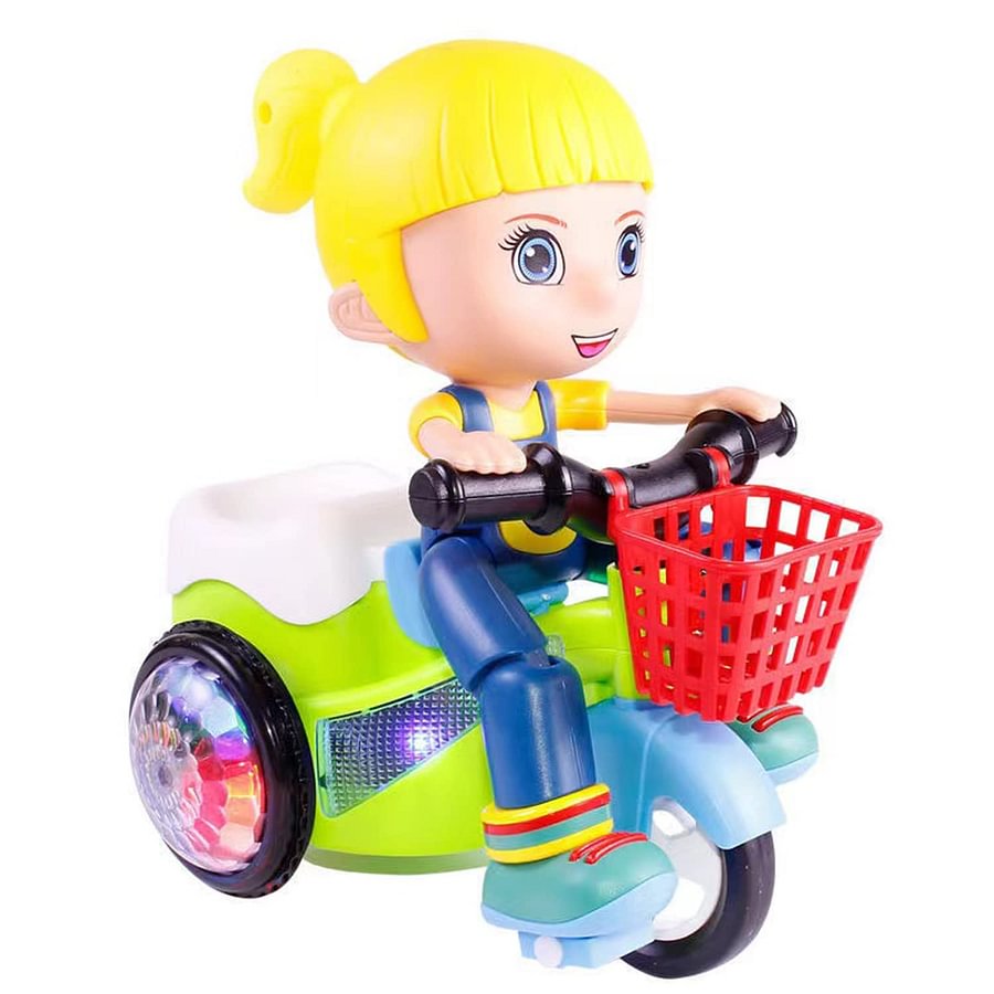 🎁Stunt Tricycle for Kids: Music, Lights, 360° Rotation