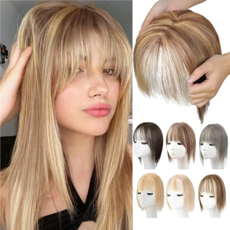 💥 Natural hairpieces for women with fringe💥