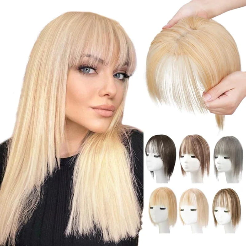 💥 Natural hairpieces for women with fringe💥