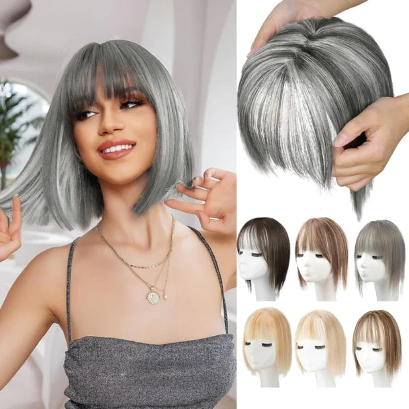 💥 Natural hairpieces for women with fringe💥
