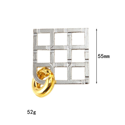 Metal Puzzle Brain Teaser IQ Test Toys Educational Mind Games Adults Child Rompecabezas Metalico Juegos De Ingenio Y Habilidad