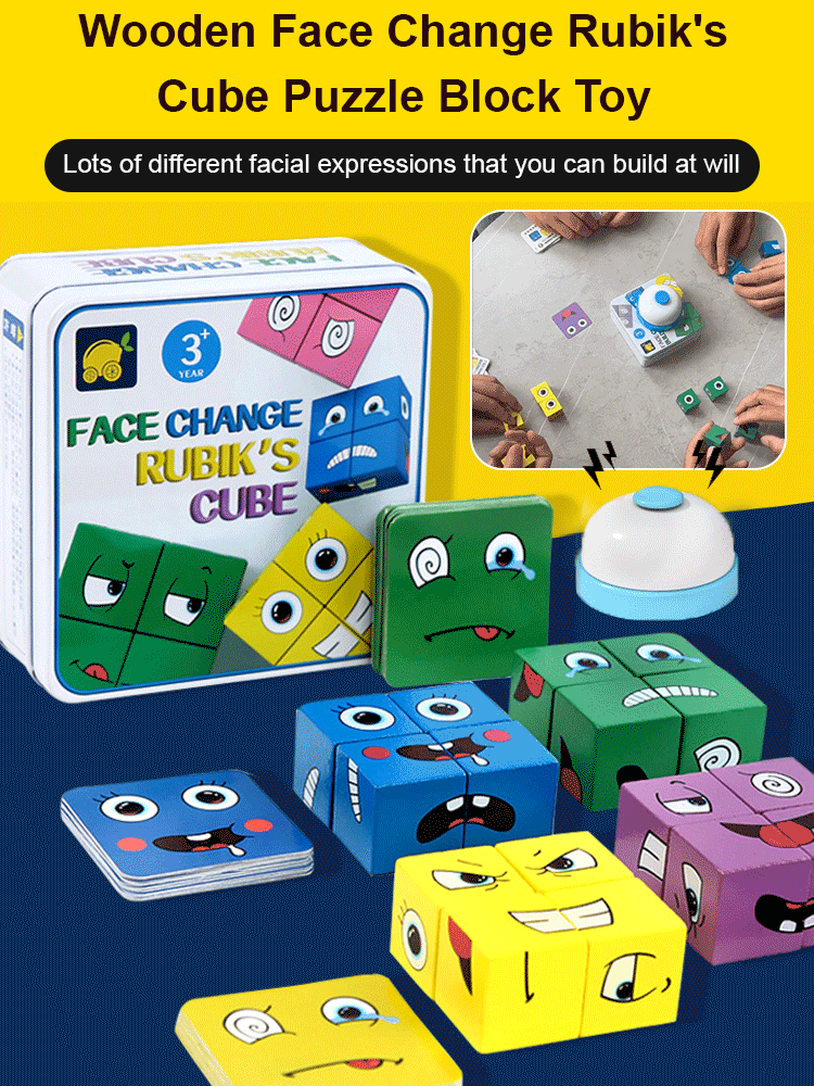 ✨ 5D Puzzle Educational Faces Changing Game - Interactive Family Activity with Rotating Expressions for Creative Learning 👨‍👩‍👧‍👦🔁