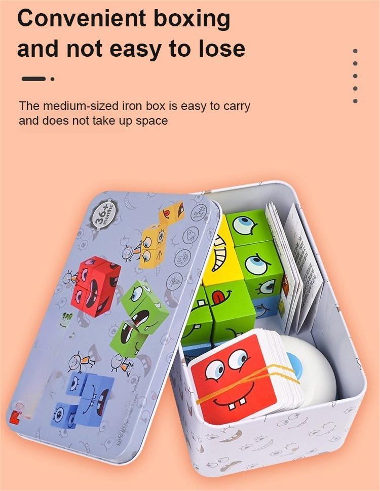 ✨ 5D Puzzle Educational Faces Changing Game - Interactive Family Activity with Rotating Expressions for Creative Learning 👨‍👩‍👧‍👦🔁