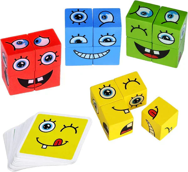 ✨ 5D Puzzle Educational Faces Changing Game - Interactive Family Activity with Rotating Expressions for Creative Learning 👨‍👩‍👧‍👦🔁