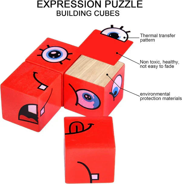 ✨ 5D Puzzle Educational Faces Changing Game - Interactive Family Activity with Rotating Expressions for Creative Learning 👨‍👩‍👧‍👦🔁