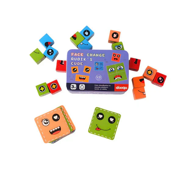 ✨ 5D Puzzle Educational Faces Changing Game - Interactive Family Activity with Rotating Expressions for Creative Learning 👨‍👩‍👧‍👦🔁