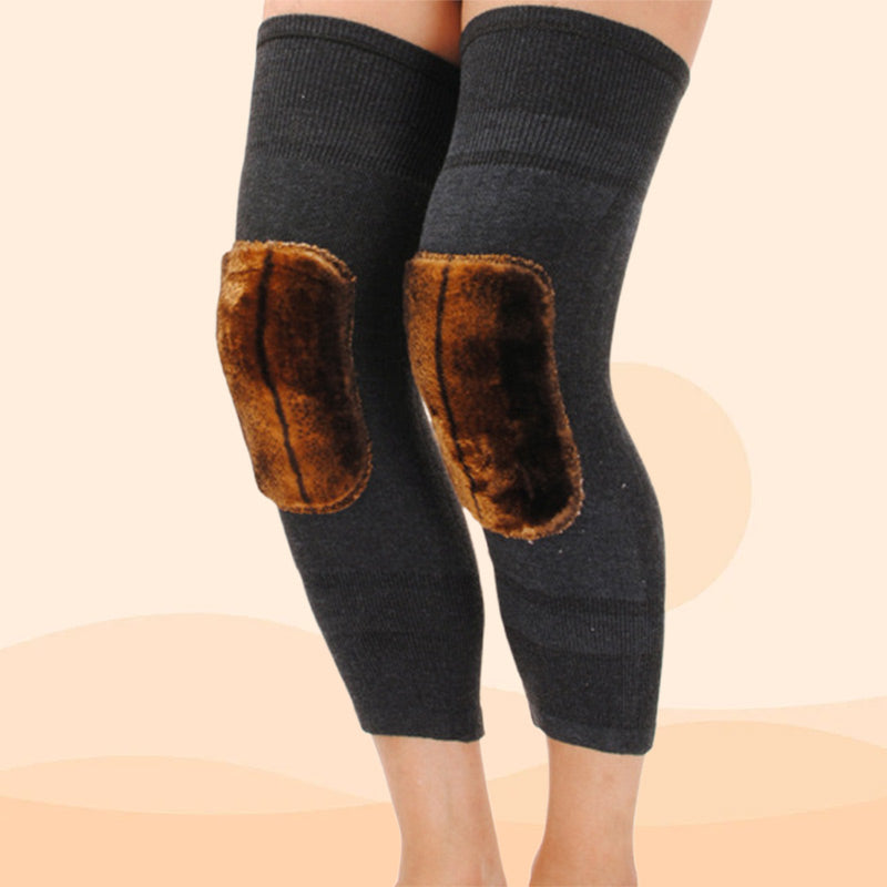 🔥2025 HOT SALE🔥Universal Cold Protection Thickened Faux Furred Knee Pads