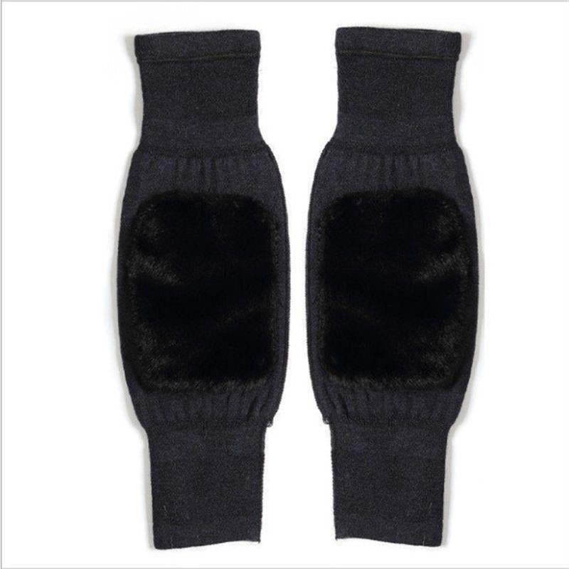 🔥2025 HOT SALE🔥Universal Cold Protection Thickened Faux Furred Knee Pads