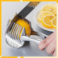 🍋50% OFF NOW! Creative Kitchen Slice Cutting Tool, Food‑Grade Aluminum Alloy Hand‑Held Slicer, Quick Slicing Holder for Lemon, Tomato, Onion & Soft Fruits Vegetables