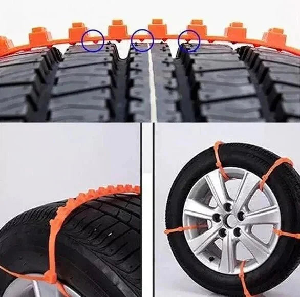 🔥PRE 2025 Winter Hot Sale🔥Universal Reusable Anti-skid Nylon Tire Chains