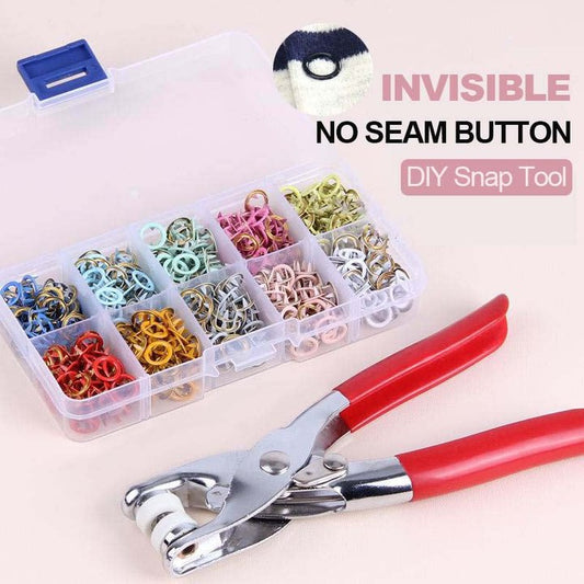 🛠️ 50% OFF NOW! ✨ Snap Button DIY Craft Kit - Create Custom Clothing/Accessories with Easy-to-Use Tools and Multi-Color Buttons 🧵🎨