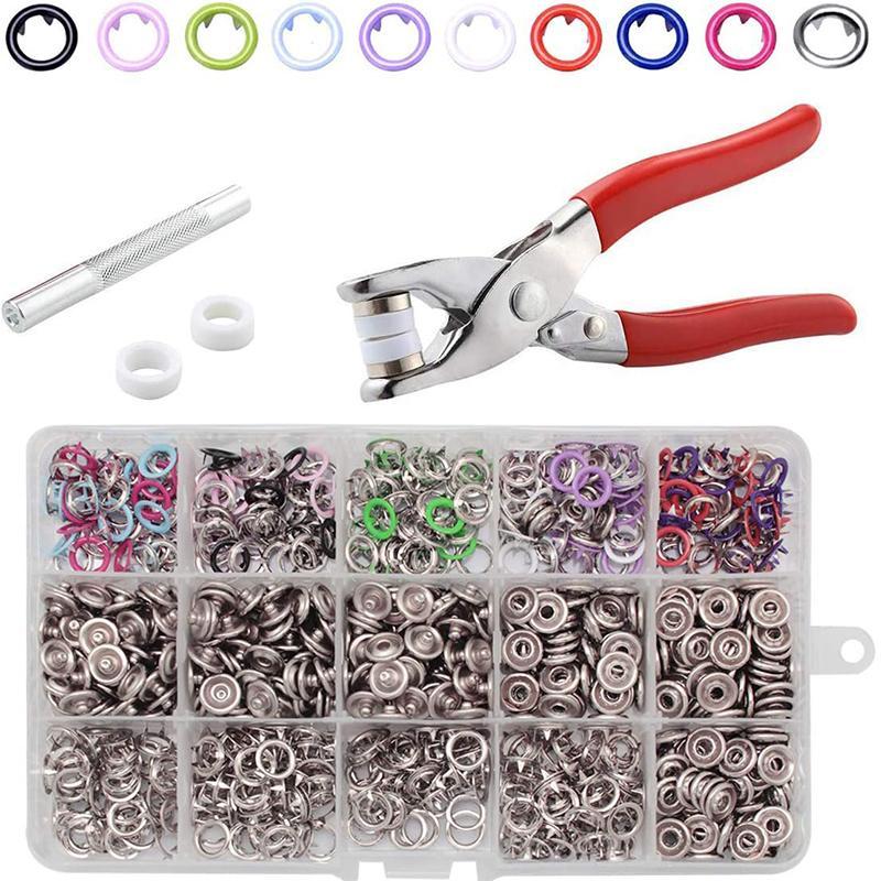 🛠️ 50% OFF NOW! ✨ Snap Button DIY Craft Kit - Create Custom Clothing/Accessories with Easy-to-Use Tools and Multi-Color Buttons 🧵🎨