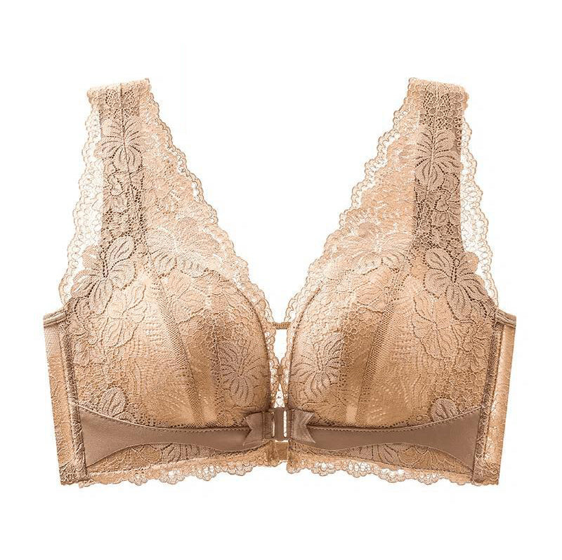 🔥New Hot Selling❤️‍🔥Lace Open Button Closure Anti-Sagging Breathable Bra
