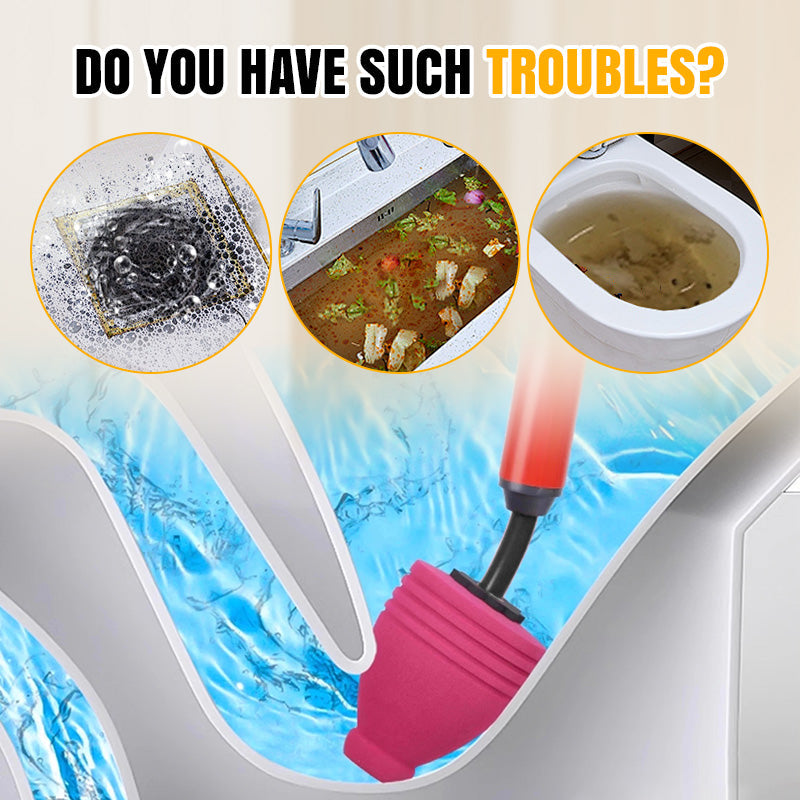 🚽  Heavy-Duty Toilet Plunger – Powerful Suction, Anti-Splash Design, Durable & Easy to Store 🧹