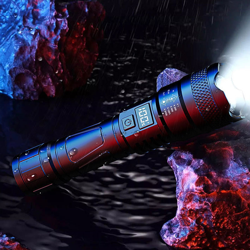 🔥50% OFF | LED Strong Light Retractable Flashlight - Ultra-Bright & Compact 🎇 + Free USB Charging Cable