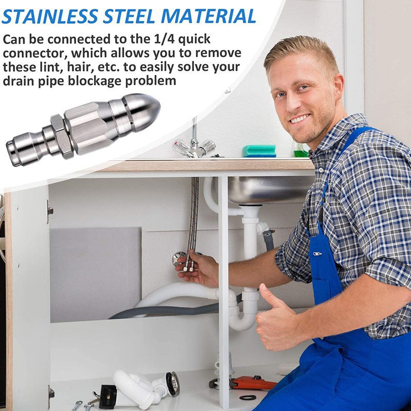 💝50% OFF💝Powerful Pipe Cleaning and Unclogging Nozzle💥